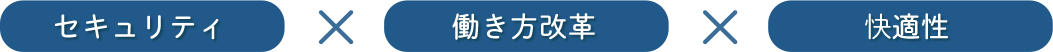 セキュリティ×働き方改革×快適性
