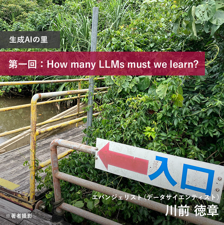 生成AIの里 第一回：How many LLMs must we learn?